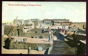Postal ZUNI Nuevo México década de 1910 famoso pueblo indio - Imagen 1 de 2