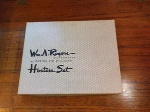 Juego de anfitriona Wm.A Rogers plateado 1960 - Imagen 1 de 10