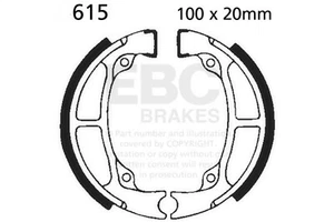 EBC Motorcycle Brakes 615 Plain Motorcycle Replacement Brake Shoes for RM80 - Picture 1 of 2