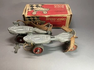 Vintage Metal Speed King Roller Skates by Hustler Corp. Sterling Illinois, USA. - Picture 1 of 21