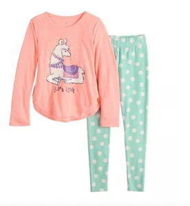 SO 2 Pc Llama Tunic & Soft Thermal Leggings+ Socks PJ Set-Girl's Size 16 NEW $34 - Picture 1 of 1