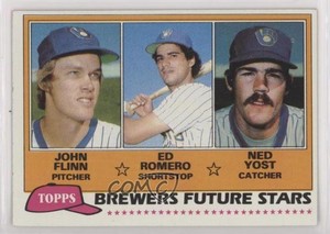 1981 Topps Future Stars John Flinn Ed Romero Ned Yost #659