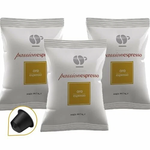 400 Cialde Capsule Lollo ORO Caffè Compatibili Nespresso Passionespresso  - Immagine 1 di 1