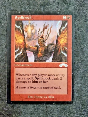 MISPRINT | MISCUT MTG Spellshock [Exodus] Magic (DS3D1J4) - Image 1 of 4
