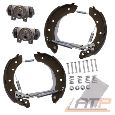 SATZ BREMSBACKEN TROMMELBREMSE VORMONTIERT+RADZYLINDER HINTEN FÜR RENAULT CLIO 2 - Bild 1 von 4