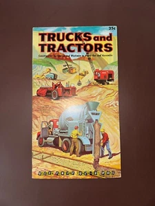 VTG. 1959 GOLDEN PRESS FUNTIME PUNCH-OUT BOOK TRUCKS AND TRACTORS MINT - Picture 1 of 8