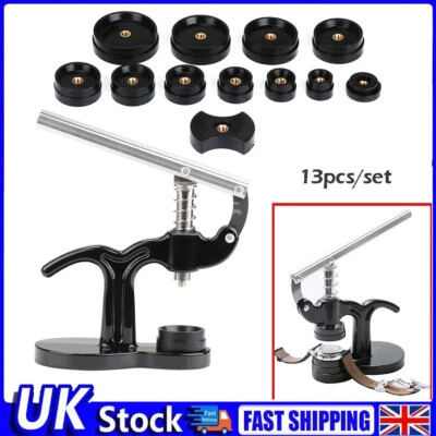 Kits de herramientas de reparación de accesorios de cierre de cristal abridor de prensa caja trasera de reloj 13 piezas - Imagen 1 de 4