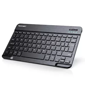 TECKNET Bluetooth Ultra-Slim Wireless Keyboard Rechargeable Wireless Mini X366 - Picture 1 of 15