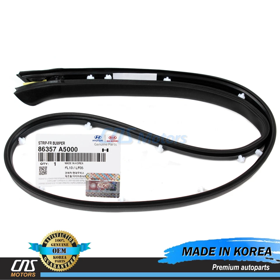 ⭐GENUINE⭐ Front Bumper Hood Rubber Seal Strip for 13-17 Elantra GT 86357A5000 Foto 1 de 4