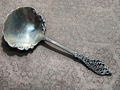 Dominick & Haff Plata Esterlina "Trianon" Mango Perforado Caramelo Nuez Cuchara 4-3/8" Foto 1 de 4