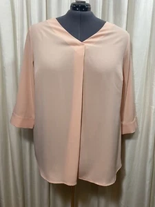 Koret Blouse V Neckline Half Sleeve Blush Pink Versatile Layer New Plus Size 20 - Picture 1 of 11