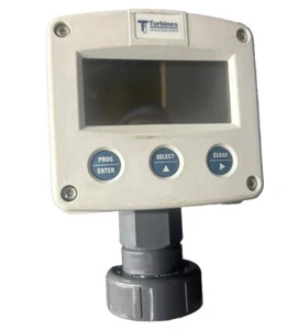 Flow Monitor Turbines Inc. FO12P TM0100 Flow Rate Display With Union (New) - Picture 1 of 5