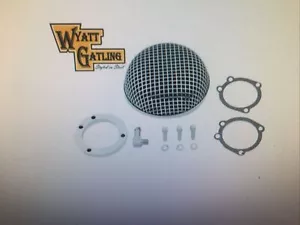 Wyatt Gatling Round Mesh Air Cleaner Chrome #34-0732 - Bild 1 von 1