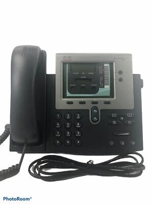 New Cisco IP Phone 7942 Corded Phone With Cat 5E Wire - Image 1 of 4