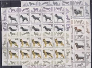 LN GERMANY 1995 - MNH - DOGS - FULL SHEETS - 10 SETS - Picture 1 of 1