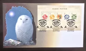 GB QEII Buckingham 2007 Harry Potter Hoja M/Sheet en Cubierta del Primer Día, Hogwarts S/H/S - Imagen 1 de 2