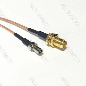 10x 50 cm SMA hembra a TS9 macho cable recto cola de cerdo RG316 para módems USB 3G - Imagen 1 de 3