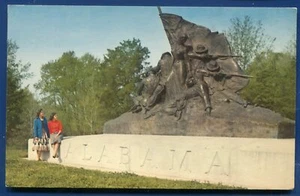 Confederate Alabama Memorial Vicksburg Military Park Deep South card postcard - Picture 1 of 2