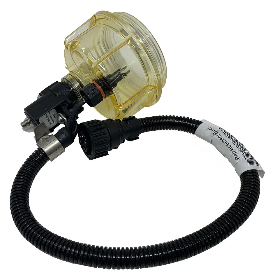 PARKER RACOR 24V SOLENOID FUEL FILTER BOWL ASSEMBLY WITH WIF WATER SENSOR DRK... - Image 1 of 1