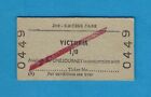 Bilet British Railways ~ BR(S) 2. nadwyżka taryfy - Victoria 1/0 - Londyn - 1966