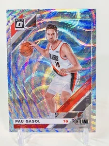 2019-20 Optic Silver Wave Fanatics Pau Gasol Prizm Holo Refractor Blazers - Picture 1 of 5