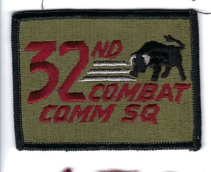 PATCH USAF 32ND COMBAT COMMUNICATIONS SQ HAT PATCH TINKER AFB B4-5 - Picture 1 of 1