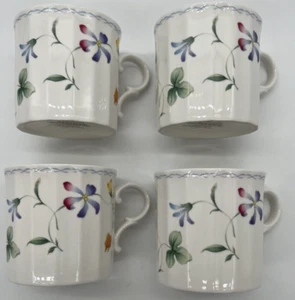 Mikasa Coffee Mugs Set Of 4 CAJ09 Sorrento Floral And Butterfly Tea Cups - Picture 1 of 13