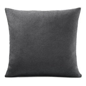 4 x Velvet Chenille Feel Cushion Covers in Slate Grey 45cm x 45cm - Picture 1 of 1