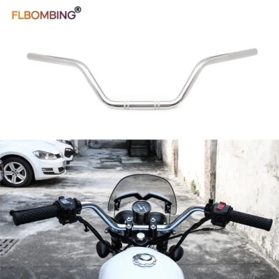 Motorcycle 7/8'' Handlebar 22mm Chrome for Honda Yamaha Kawasaki Suzuki Victory - Image 1 of 4