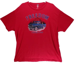 Patriotic Truck Freedom Tradition Red White and Blue T-Shirt Men's Size 3XL - Picture 1 of 6