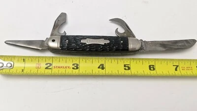 Vintage Kamp-King Imperial USA Boy Scout Style Camping Pocket Knife - 4 Blades  - Image 1 of 4