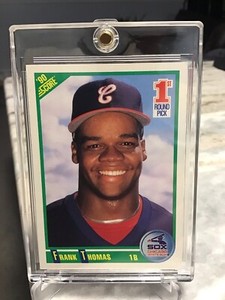 FRANK THOMAS 1990 SCORE 1st ROUND PICK ROOKIE RC ENCASED IN MAGNETIC ONE TOUCH!!