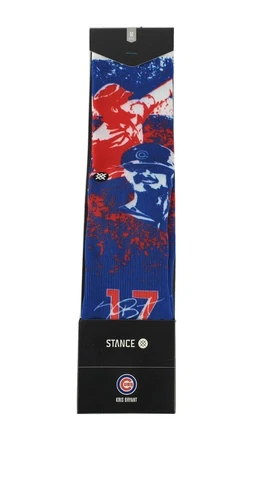 Stance Men’s Kris Bryant Splatter Socks (M) 6-8.5 MLB Baseball Chicago Cubs NEW Cover
