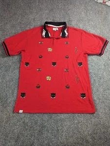 RS1NE Men's Embroidered Red Short Sleeve Polo Shirt Sz 3XL - Picture 1 of 13