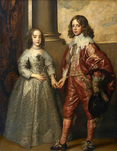 Olej Anthony van Dyck Wilhelm II, Książę Pomarańczowy i Księżniczka Ręcznie malowany