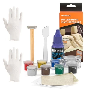 Lederreparatur- und Vinyl-Reparaturset zum Selbermachen für Autositze, Schuhe, Couches UK - Bild 1 von 10