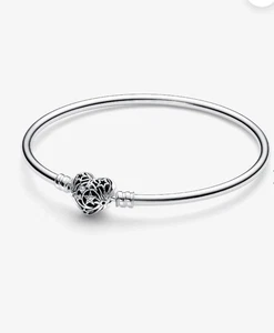 Pandora Himmlisches Herz Verschluss Armreif Größe 7,5 Neu - Bild 1 von 2