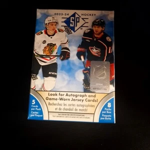 Upper Deck SP Authentic NHL 2023/24 Blaster Box mit 40 Eishockey-Sammelkarten - Picture 1 of 1