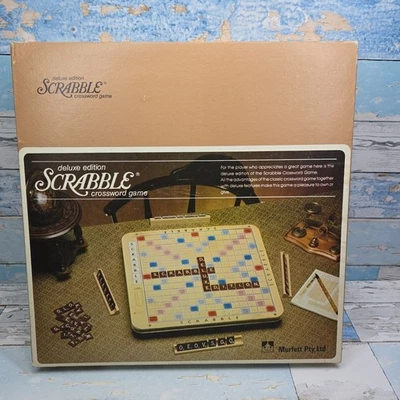 Australian Rare Scrabble Deluxe Edition Rotating Turntable Complete 1979 Murfett - Image 1 of 4