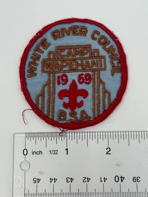 BSA White River Council Camp Wapehani 1969 round patch - Image 1 of 3