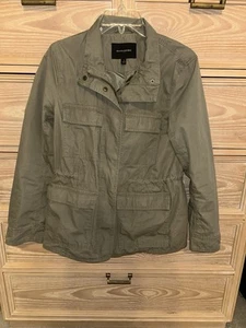 Banana Republic Jacket Coat Womens Small Green Military Cargo Utility Spring EUC - Picture 1 of 5