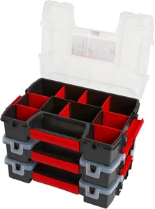 CRAFTSMAN Storage Organizer, Small Parts Organizer, 3-Packs with 10-Compartments - Picture 1 of 10