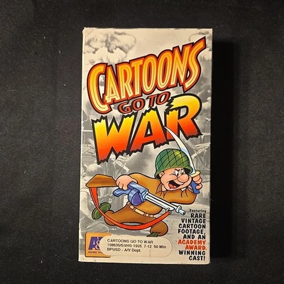 Cartoons Go to War VHS A&E  Documentary WWII - Rare  - Image 1 of 2