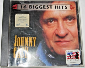Johnny Cash 16 Biggest Hits (Sony Music CD, 1999) 70th Birthday Edition - Picture 1 of 3