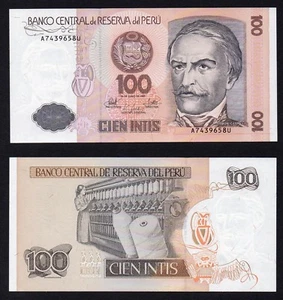 Banconota Perù 100 intis 1987 P.-133 FDS/UNC - Imagen 1 de 1