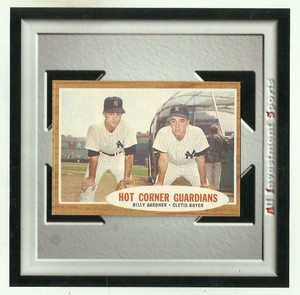 1962 Topps BILLY GARDNER CLETIS BOYER #163 NM-MT **great baseball card** TD88