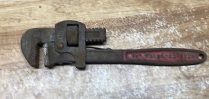 Antica chiave a tubo vintage 10", strumento idraulico regolabile, Elora #75 - Foto 1 di 6