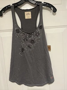 NWT Hollister Bettys Tank Top - Gray - Size XS - Picture 1 of 8