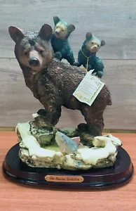 Vintage Juliana Collection Ornament Figure Bear & Cubs Mounted 11x9 Resin Large - Picture 1 of 17