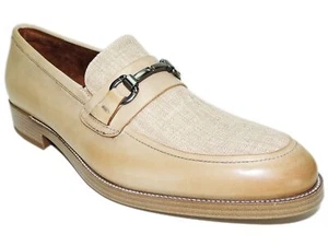 Kenneth Cole New York Men's Brock 2.0 Bit Loafers Beige Leather Size 10 M - Bild 1 von 6